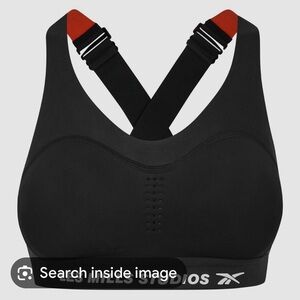 Reebok Black and Red Sports Bra